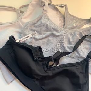 Bundle of lightly used sports bras